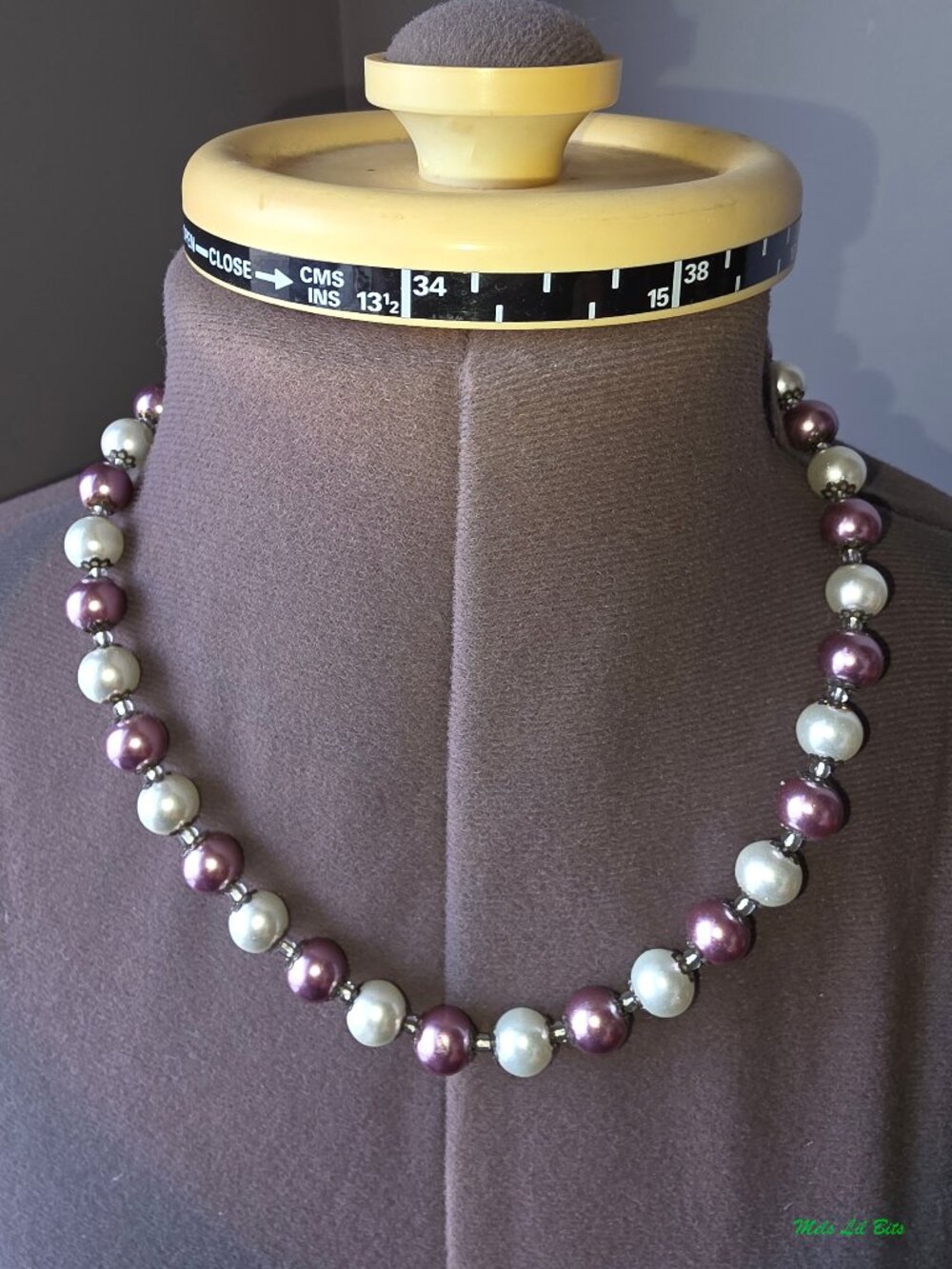Vintage Costume Jewelry Faux Bead Pearl Necklace